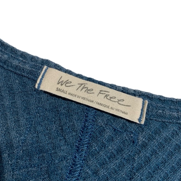 FREE PEOPLE | We The Free Women’s Coroline Thermal - Legion Blue - Sz Small - Picture 5 of 8